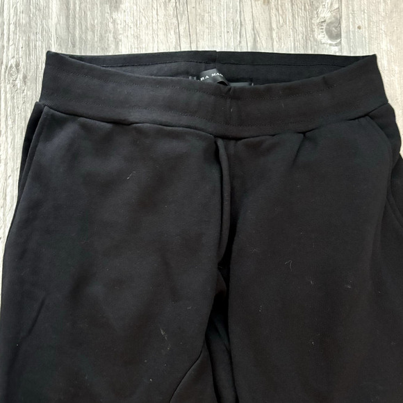 ZARA Man Zipper Knit Jogger Pants Medium Black Moto Sweatpants - Picture 5 of 7